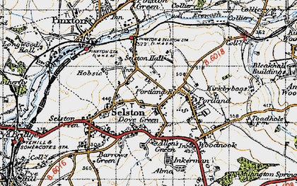 Old map of Selston in 1946