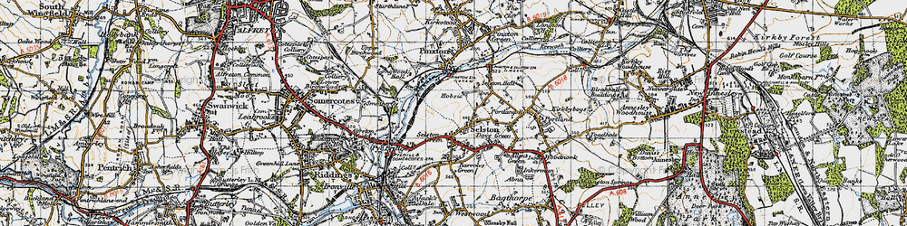 Old map of Selston Green in 1946