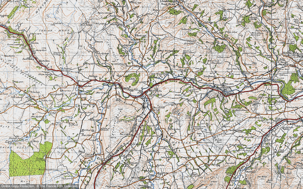 Old Map of Sennybridge, 1947 in 1947