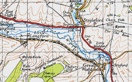 Old map of Serrington in 1940