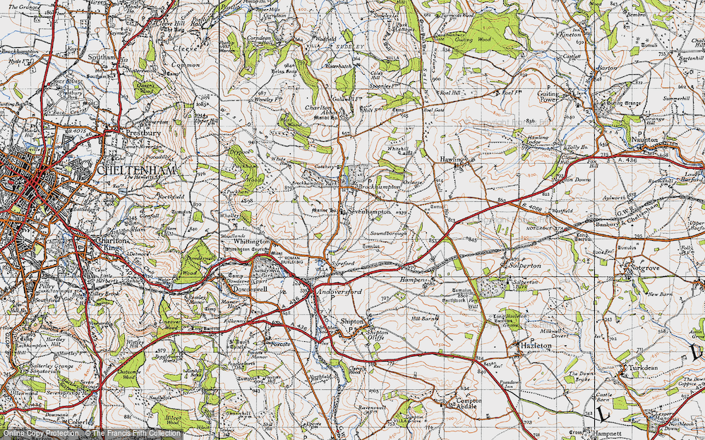 Old Map of Sevenhampton, 1946 in 1946