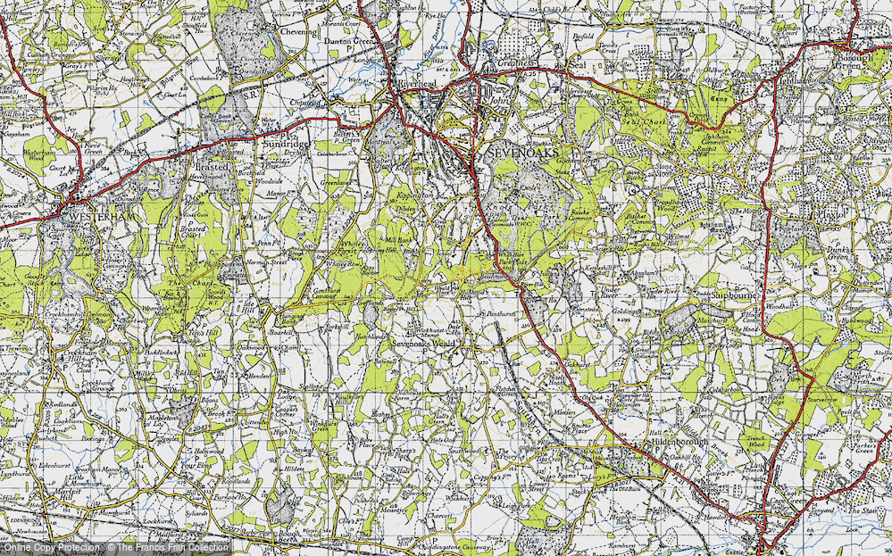 Old Map of Sevenoaks Common, 1946 in 1946