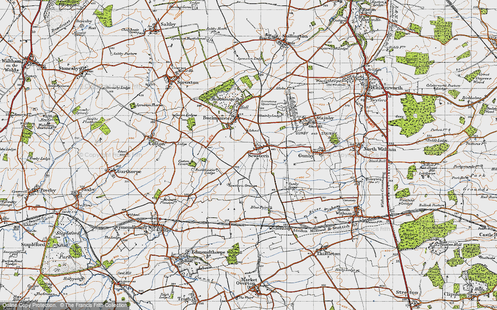 Old Map of Sewstern, 1946 in 1946
