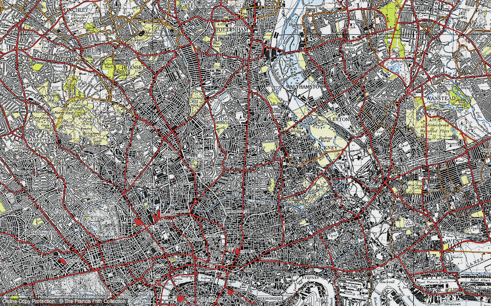 Old Map of Shacklewell, 1946 in 1946