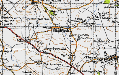 Old map of Shadforth in 1947