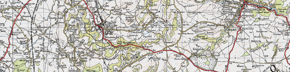 Old map of Shadwell in 1946