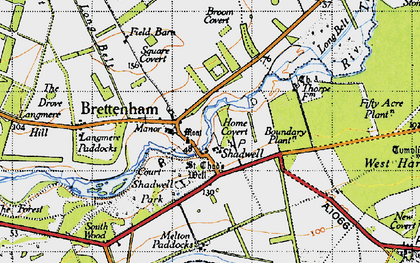 Old map of Shadwell in 1946
