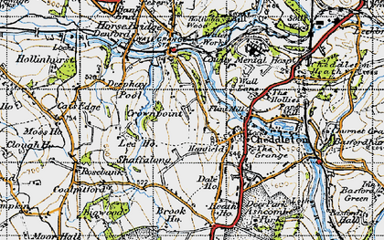 Old map of Shaffalong in 1946