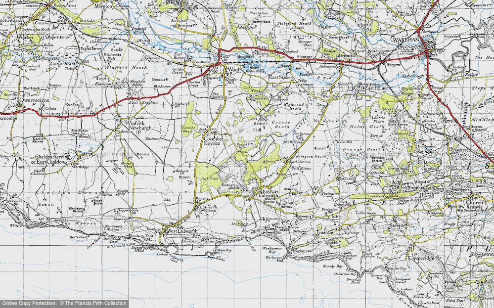 Old Map of Shaggs, 1946 in 1946