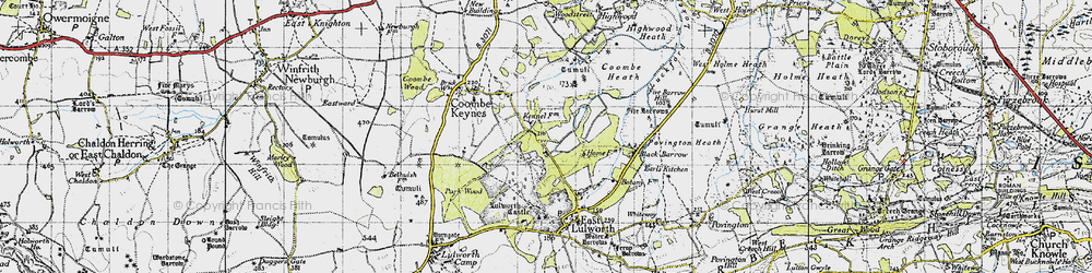 Old map of Shaggs in 1946