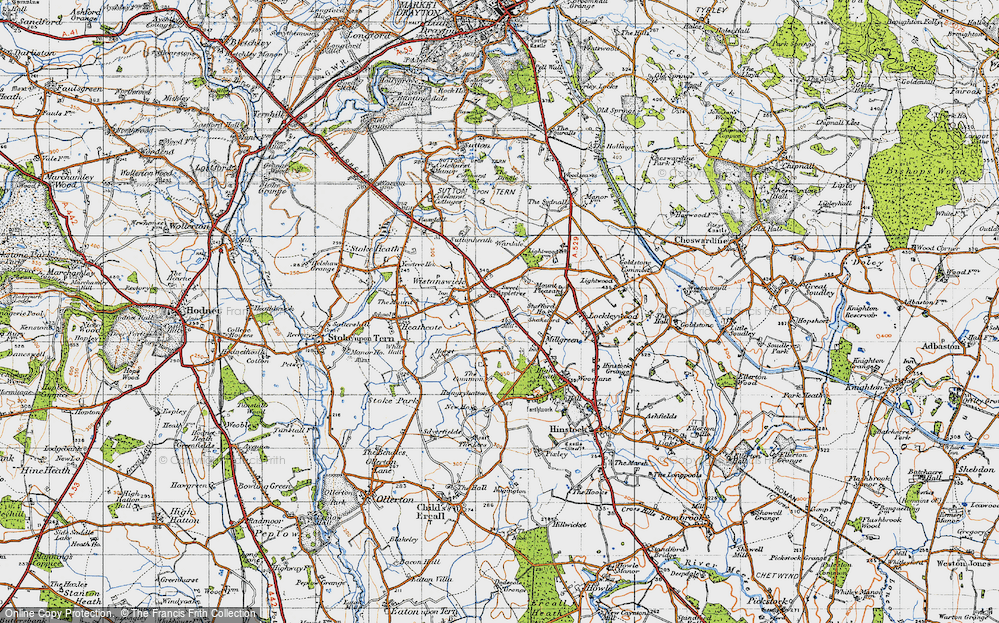 Old Map of Shakeford, 1947 in 1947