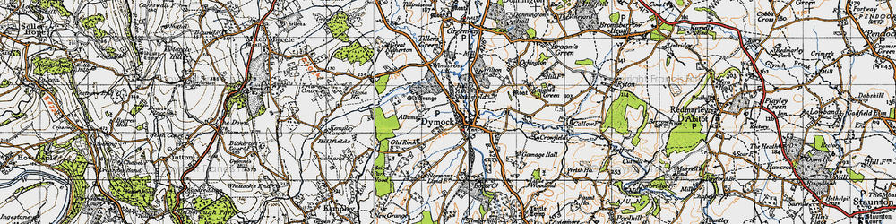 Old map of Shakesfield in 1947