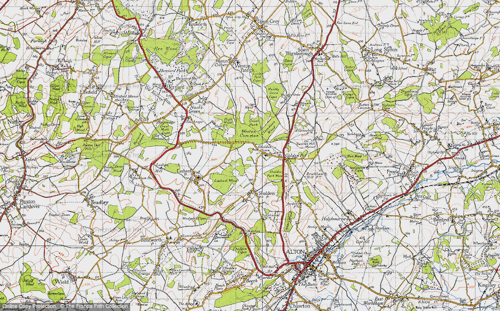 Old Map of Shalden Green, 1940 in 1940