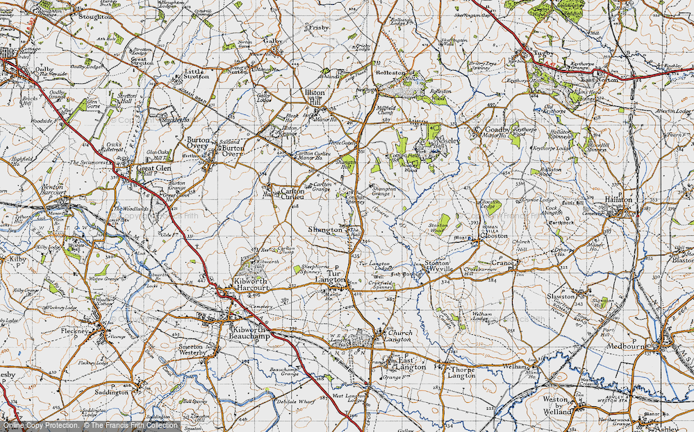 Old Map of Shangton, 1946 in 1946