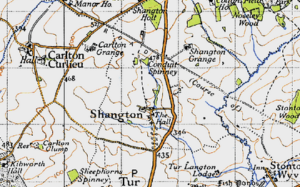Old map of Shangton in 1946