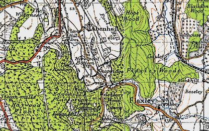 Old map of Shapridge in 1947
