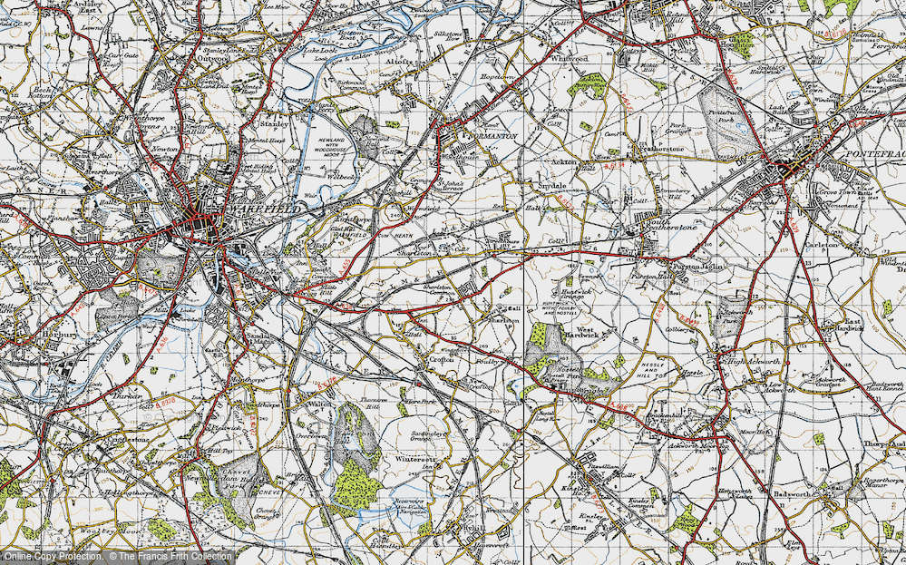 Old Map of Sharlston Common, 1947 in 1947