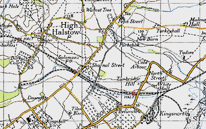 Old map of Sharnal Street in 1946