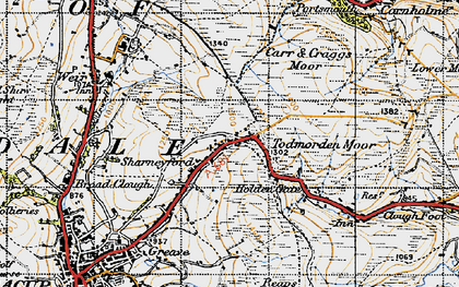 Old map of Sharneyford in 1947