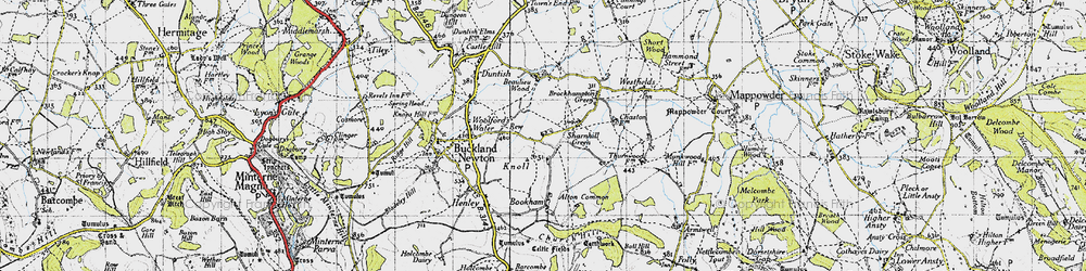 Old map of Sharnhill Green in 1945
