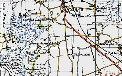 Old map of Sharp Street in 1945