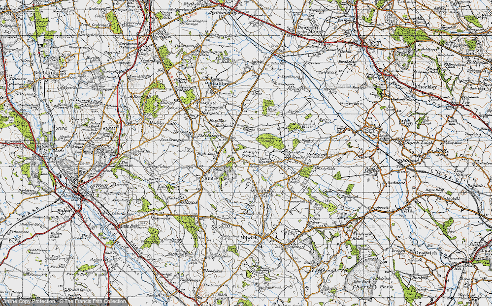 Old Map of Sharpley Heath, 1946 in 1946