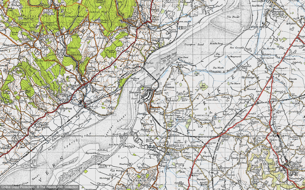 Old Map of Sharpness, 1946 in 1946