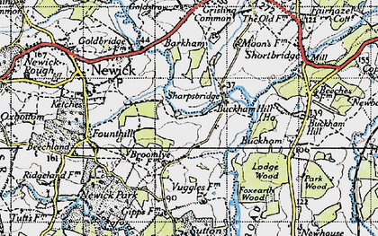 Old map of Sharpsbridge in 1940