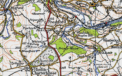Old map of Sharpstone in 1946