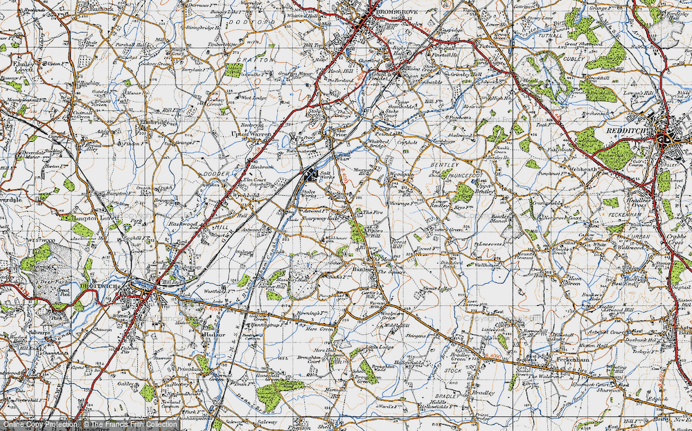 Old Map of Sharpway Gate, 1947 in 1947