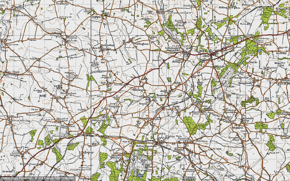 Old Map of Sharrington, 1946 in 1946