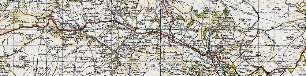 Old map of Shatton in 1947