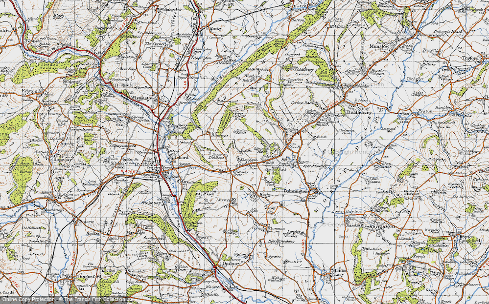 Old Map of Shawbank, 1947 in 1947