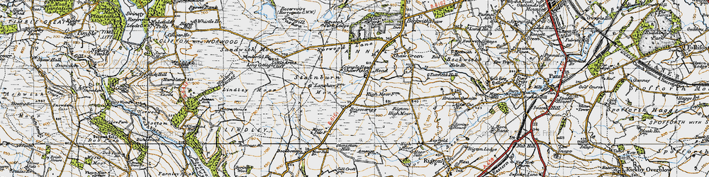 Old map of Shawfield Head in 1947