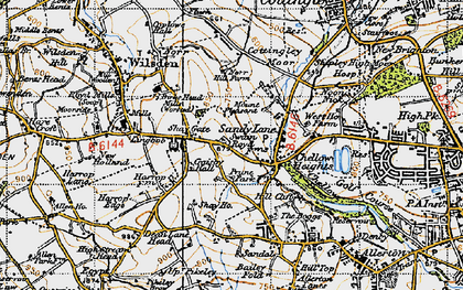 Old map of Shay Gate in 1947
