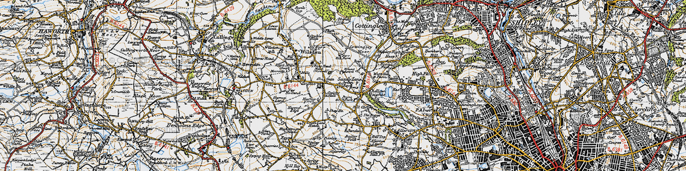 Old map of Shay Gate in 1947