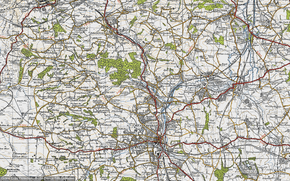 Old Map of Sheepbridge, 1947 in 1947