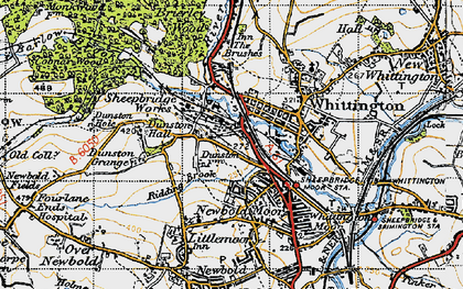 Old map of Sheepbridge in 1947