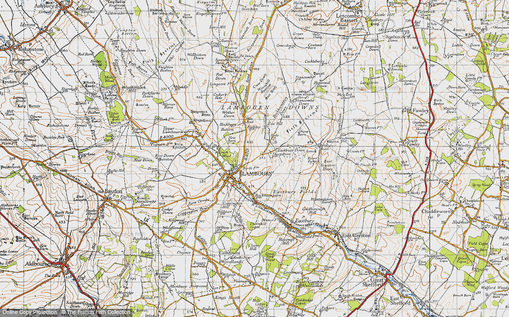 Old Map of Sheepdrove, 1947 in 1947
