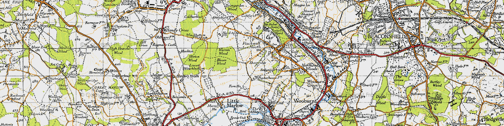 Old map of Sheepridge in 1947