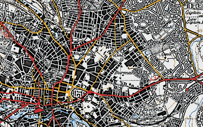 Old map of Sheepscar in 1947