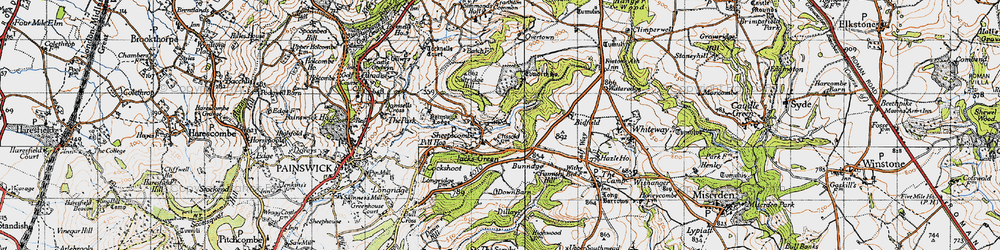 Old map of Sheepscombe in 1946