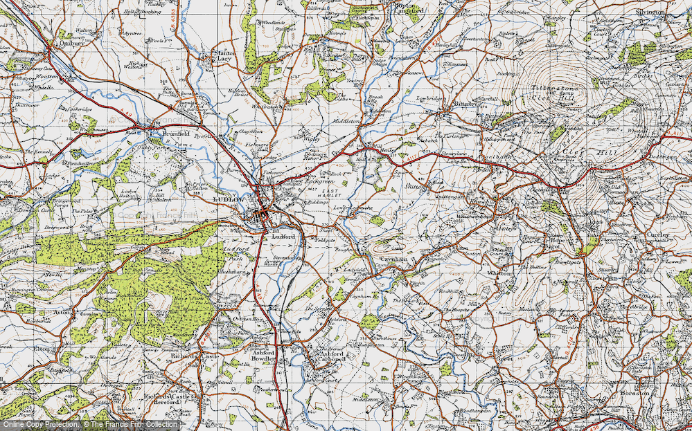 Old Map of Sheet, 1947 in 1947