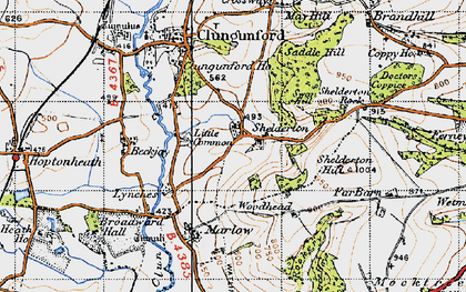 Old map of Rookery in 1947