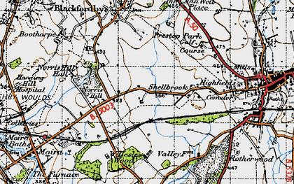 Old map of Shellbrook in 1946