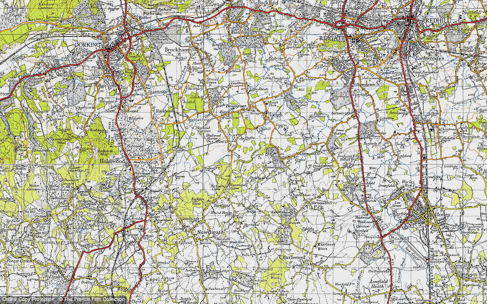 Old Map of Shellwood Cross, 1940 in 1940