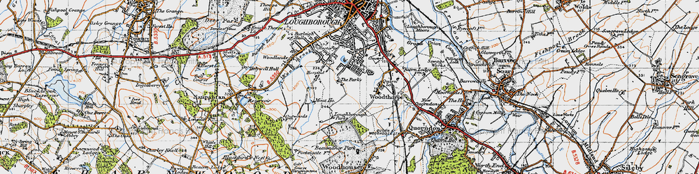 Old map of Shelthorpe in 1946