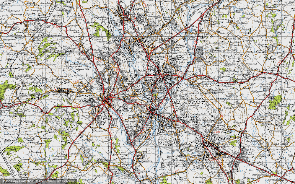 Old Map of Shelton, 1946 in 1946