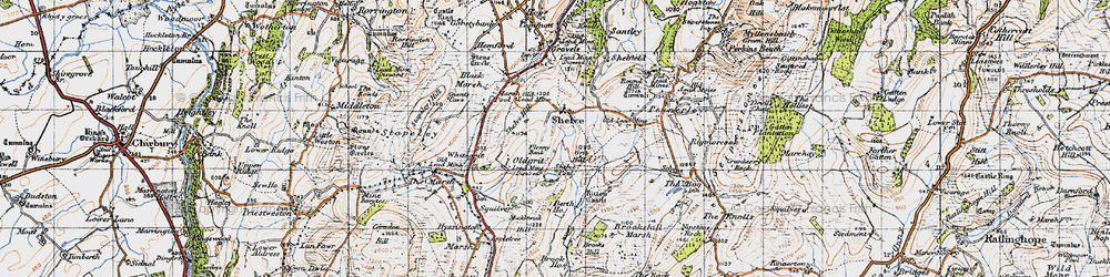 Old map of Berth Ho in 1947