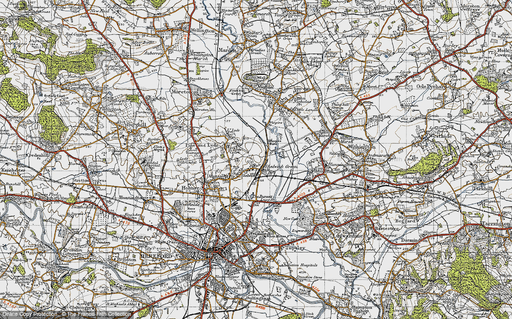 Old Map of Shelwick, 1947 in 1947